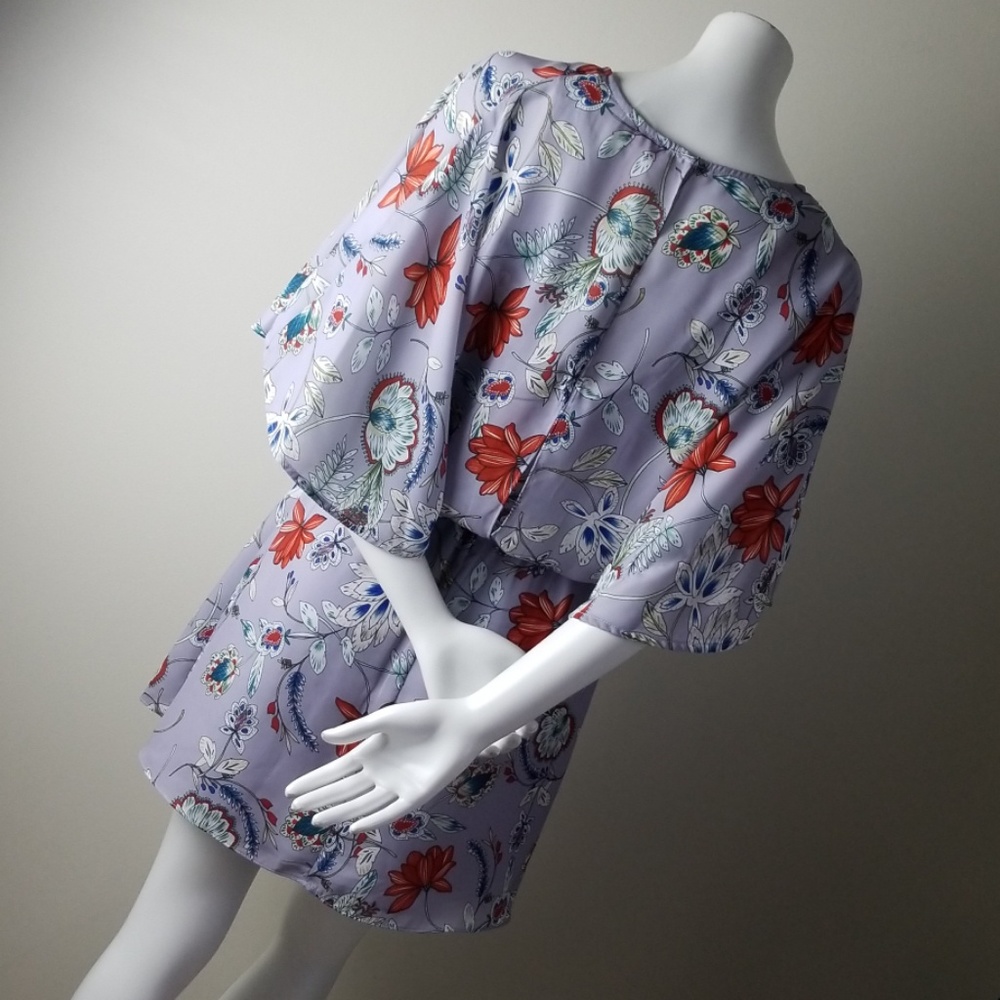 Parker Lilac Floral Dress NWT! Size Medium - Picture 5 of 8